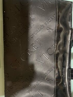 Victoria's Secret Black Embossed Logo makeup or accessory
